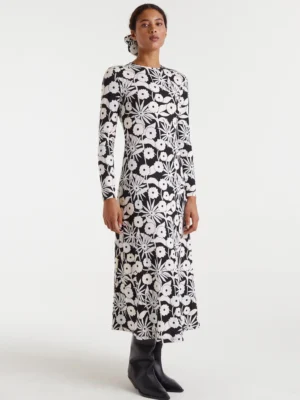 Vestido largo con estampado Tofu de Compañia Fantastica