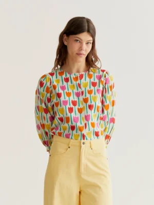 Camisa con estampado Tulipa. Compañia Fantastica