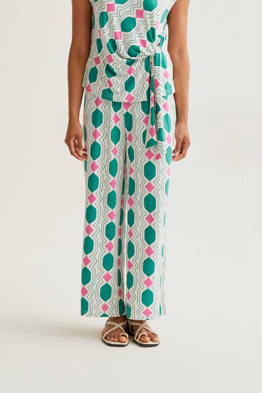 Pantalón con estampado geometric. Compañia Fantastica